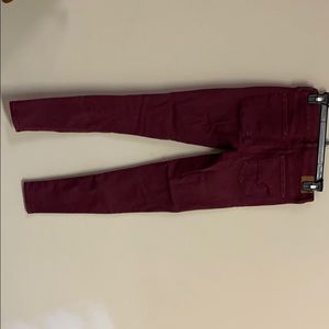 Maroon Super Stretch Skinny Jeans